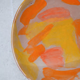 Assiette W2321 en faïence rouge D 19cm - Multicolore d'Héloise Bariol chez Brutal Ceramics