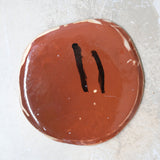 Assiette W2336 en faïence rouge D 19cm - Multicolore d'Héloise Bariol 