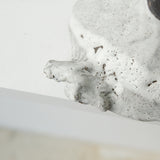 Bol sculptural " Colette" 01 en grès  D 14cm - blanc mat de Katia Soussan chez Brutal Ceramics