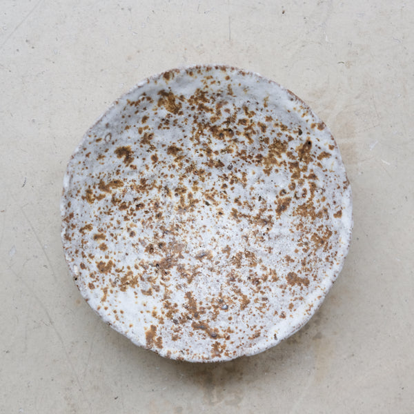 Bol en terre glanée D 20cm - Blanc moucheté par Potry chez Brutal Ceramics