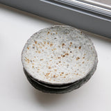 Bol en terre glanée D 19,5cm -Gris et blanc satiné par Potry chez Brutal Ceramics