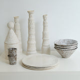 Assiette en grès D 25cm - Blanc brillant d'Apollonie Ceramics chez Brutal Ceramics