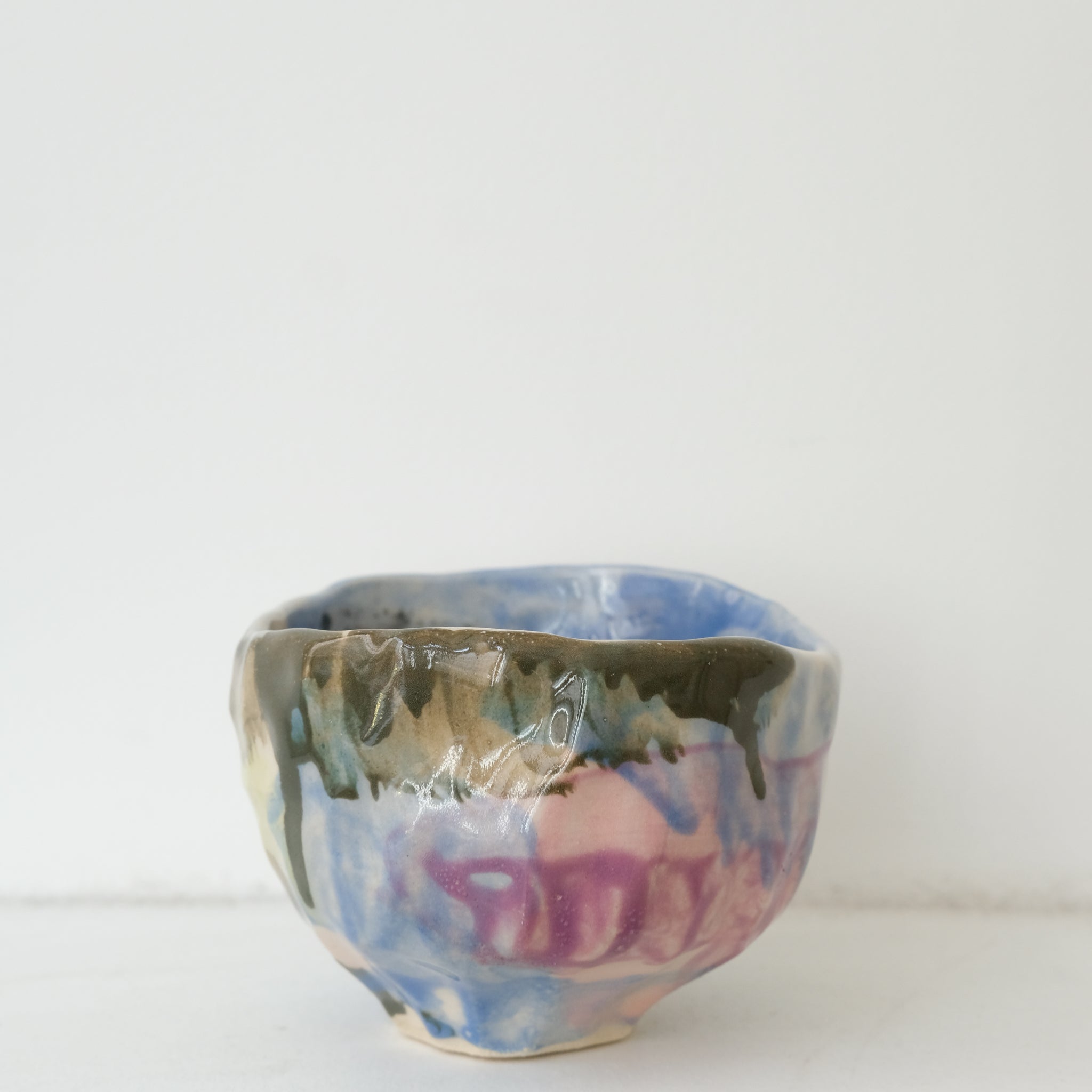 Tasse 02 en grès 180ml - multicolore de Camille Létoffé chez Brutal Ceramics