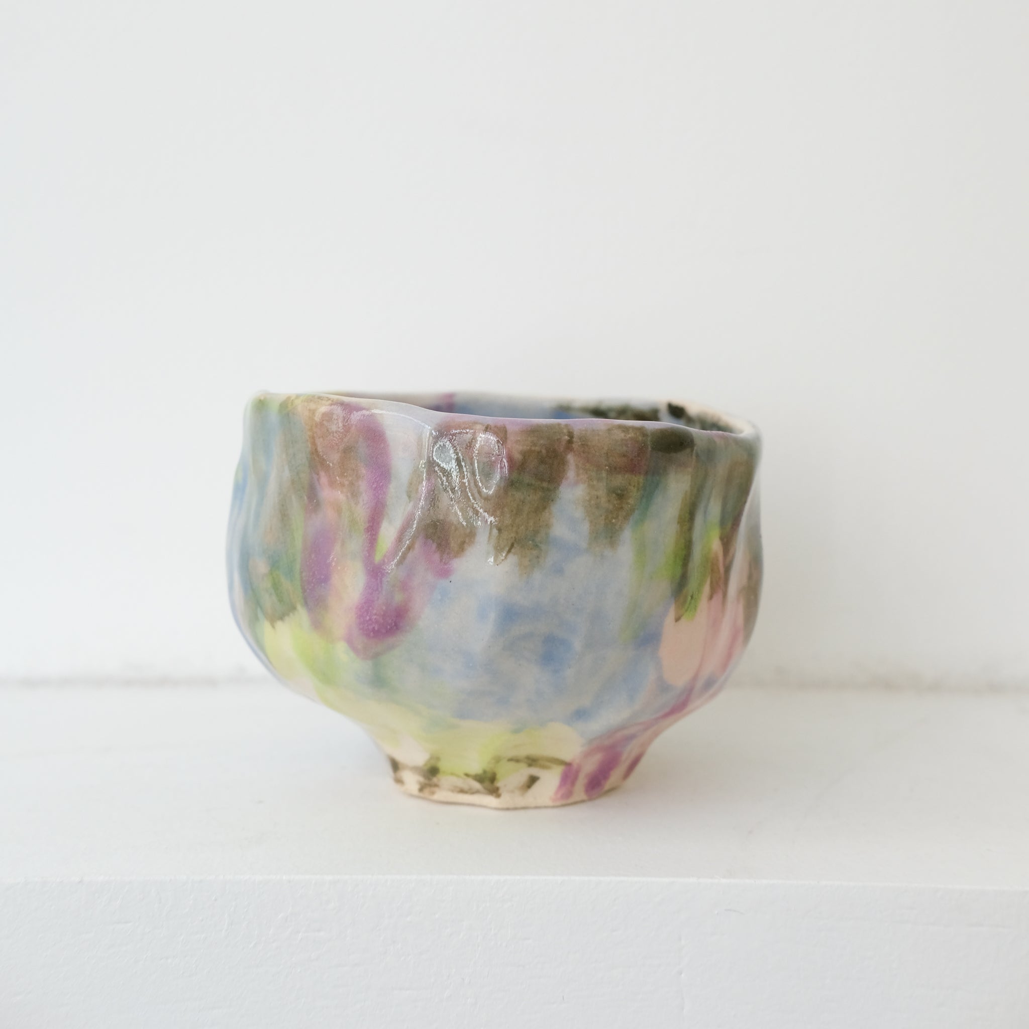 Tasse 03 en grès 180ml - multicolore de Camille Létoffé chez Brutal Ceramics