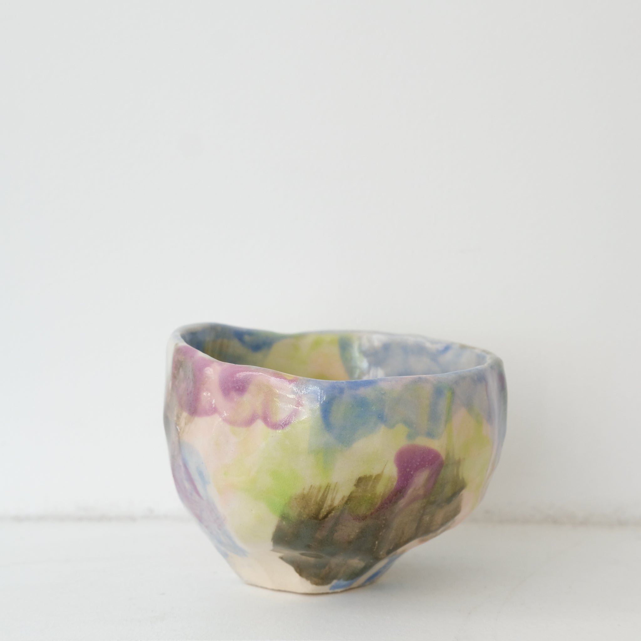 Tasse 04 en grès 180ml - multicolore de Camille Létoffé chez Brutal Ceramics