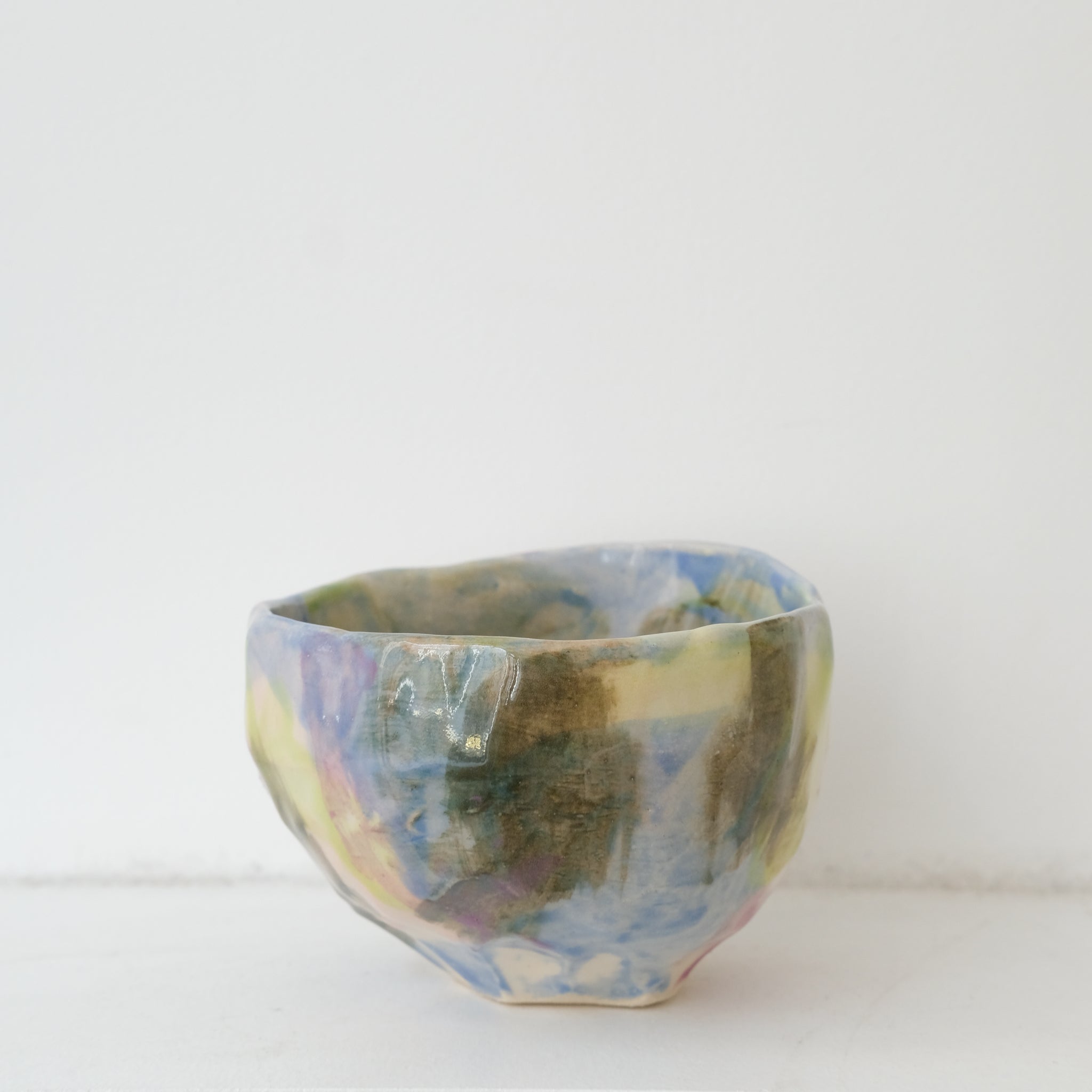 Tasse 04 en grès 180ml - multicolore de Camille Létoffé chez Brutal Ceramics