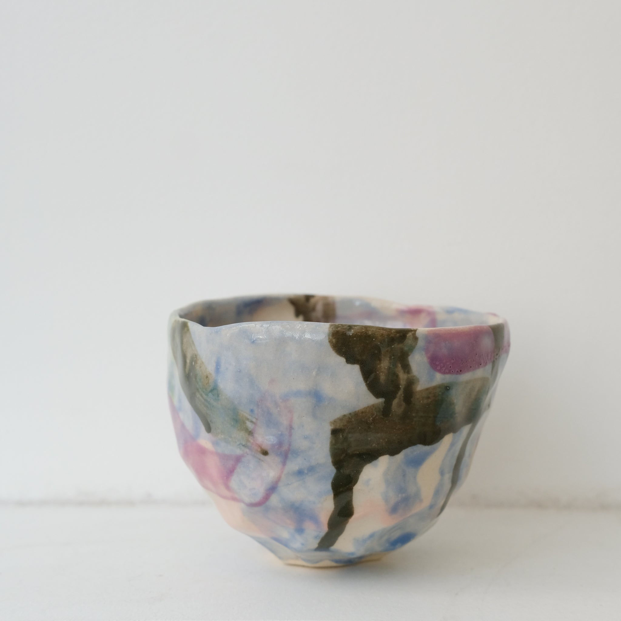 Tasse 05 en grès 180ml - multicolore de Camille Létoffé chez Brutal Ceramics