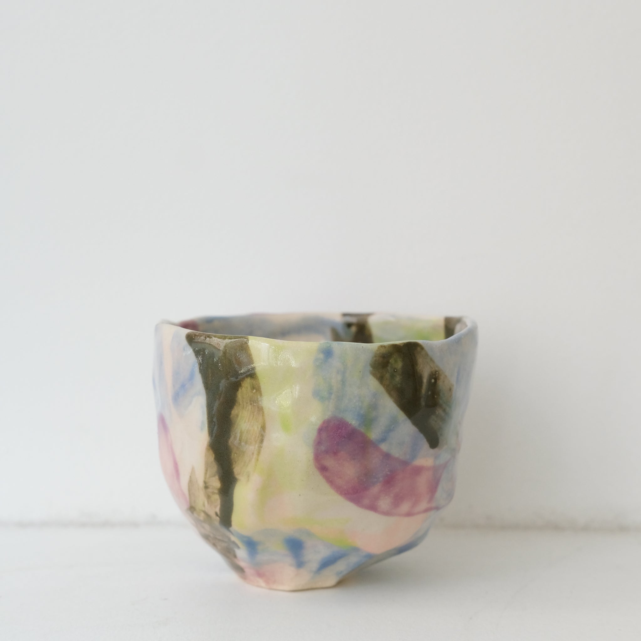 Tasse 05 en grès 180ml - multicolore de Camille Létoffé chez Brutal Ceramics