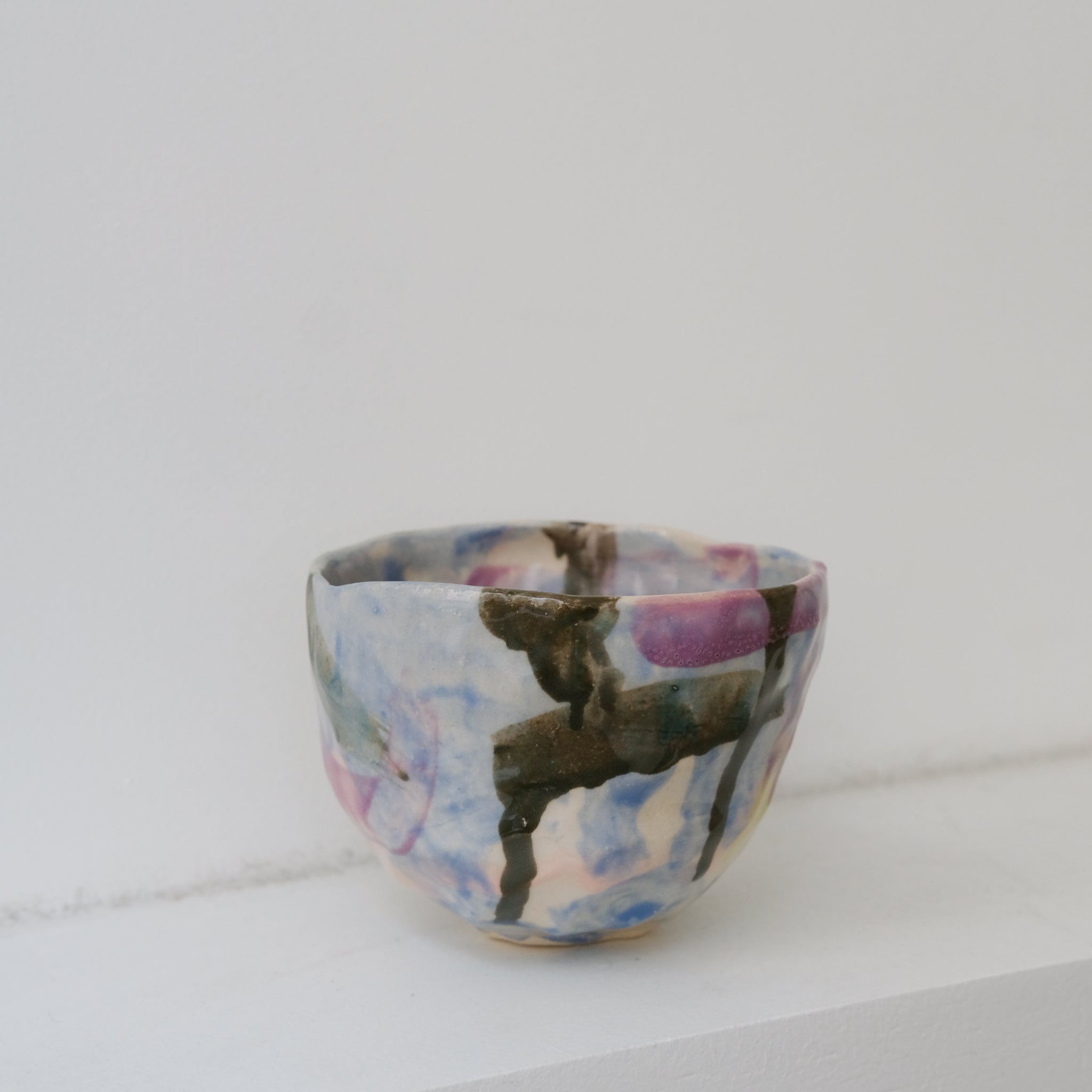 Tasse 05 en grès 180ml - multicolore de Camille Létoffé chez Brutal Ceramics