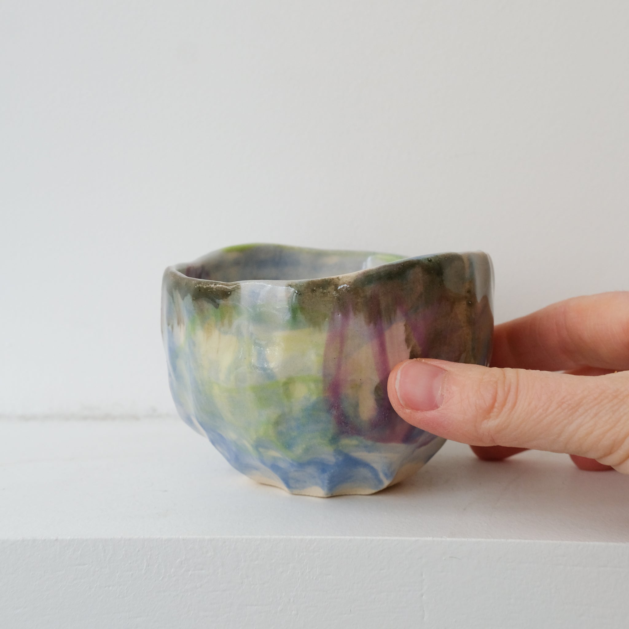 Tasse 06 en grès 180ml - multicolore de Camille Létoffé chez Brutal Ceramics