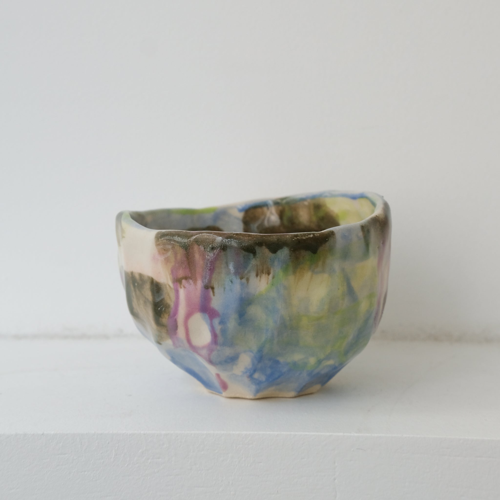 Tasse 06 en grès 180ml - multicolore de Camille Létoffé chez Brutal Ceramics