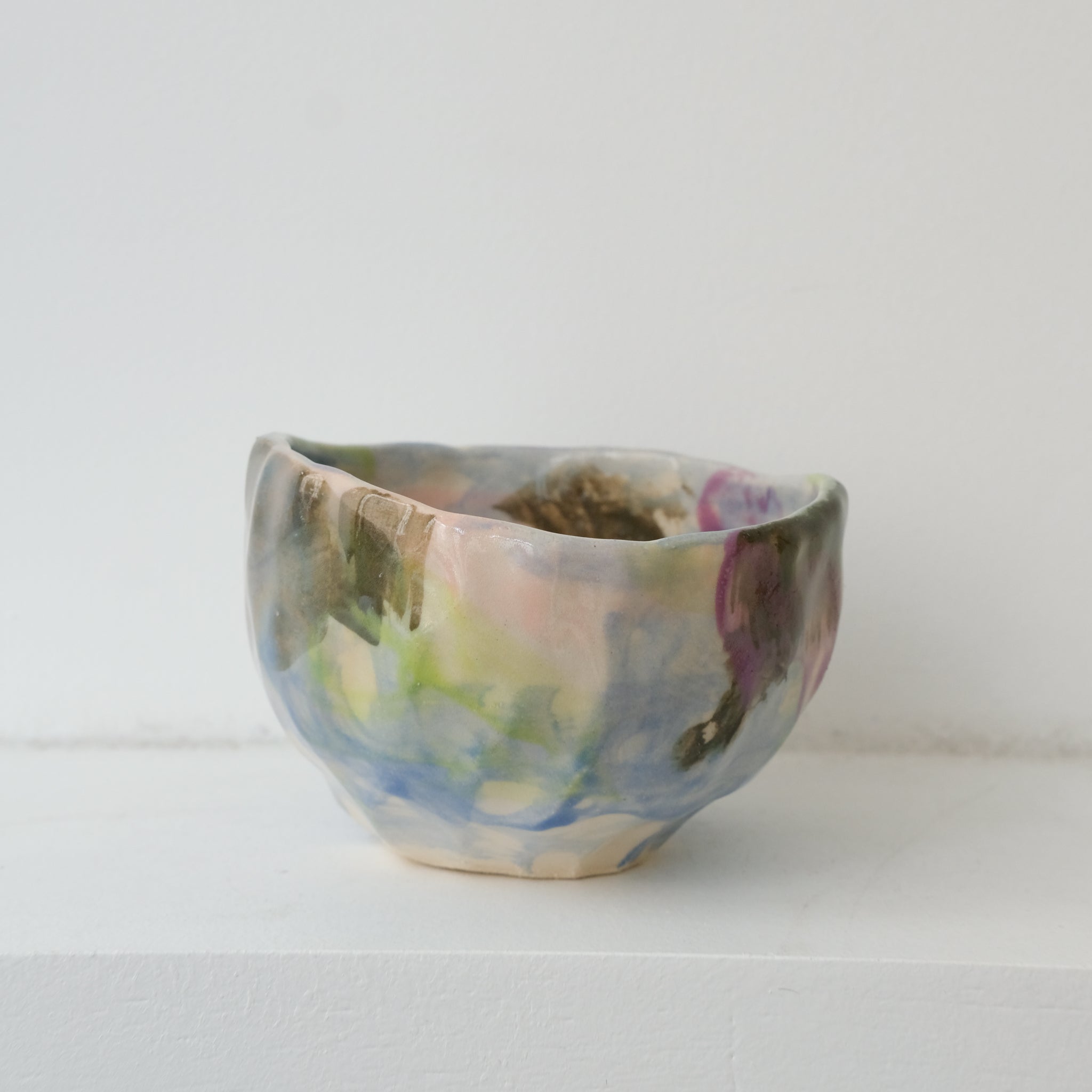 Tasse 06 en grès 180ml - multicolore de Camille Létoffé chez Brutal Ceramics