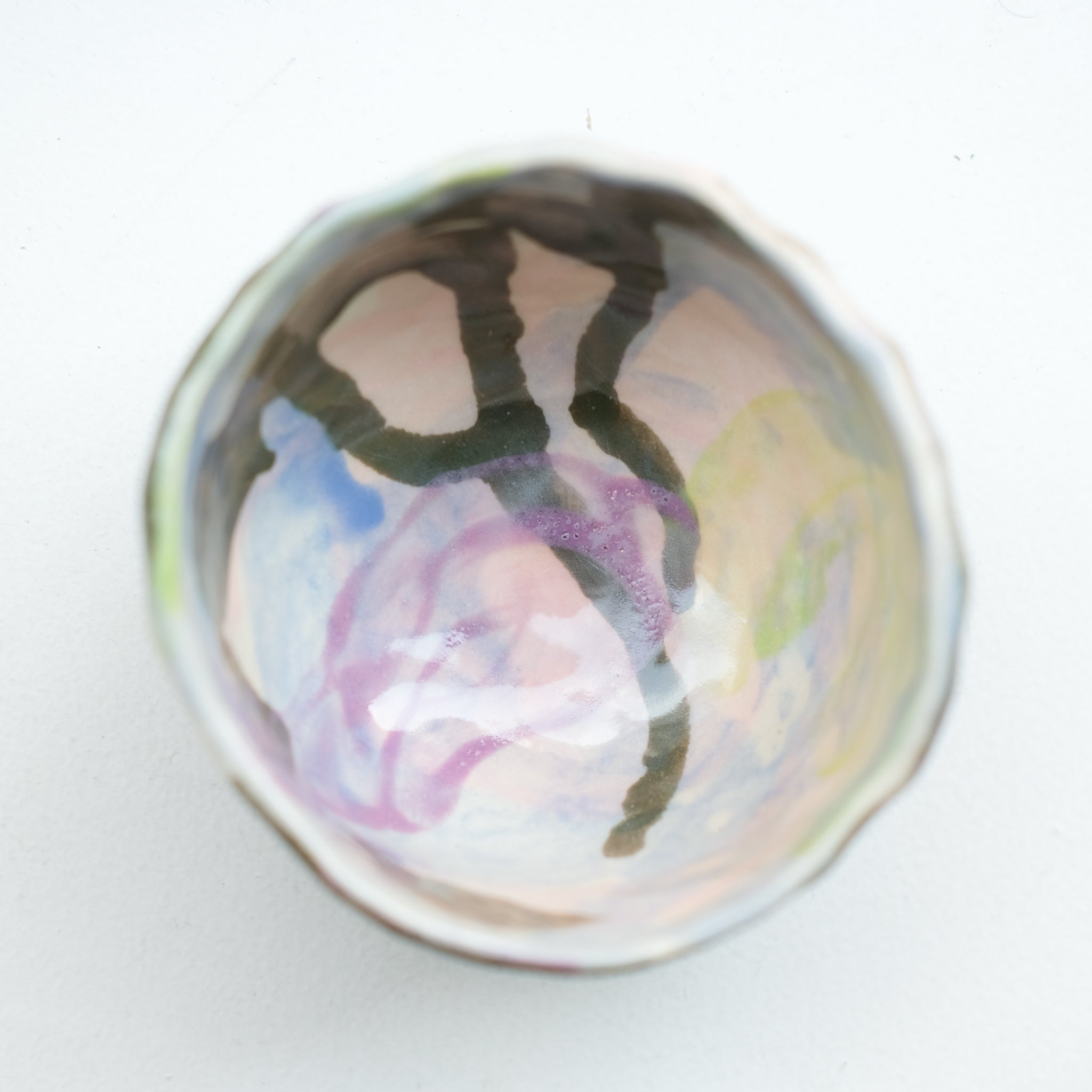 Tasse 06 en grès 180ml - multicolore de Camille Létoffé chez Brutal Ceramics
