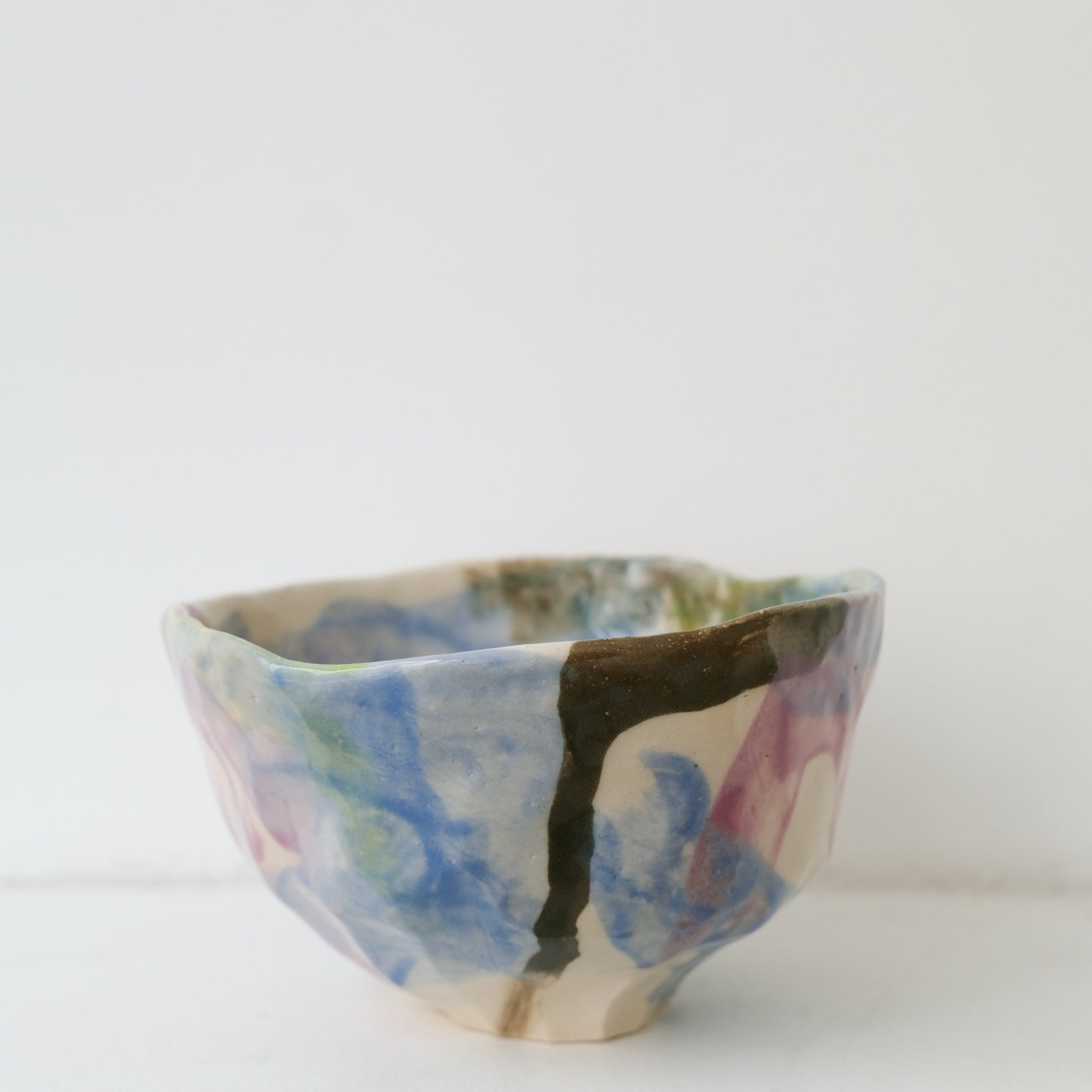 Tasse 07 en grès 180ml - multicolore de Camille Létoffé chez Brutal Ceramics
