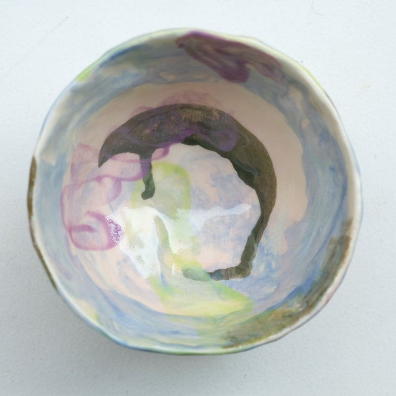 Tasse 07 en grès 180ml - multicolore de Camille Létoffé chez Brutal Ceramics