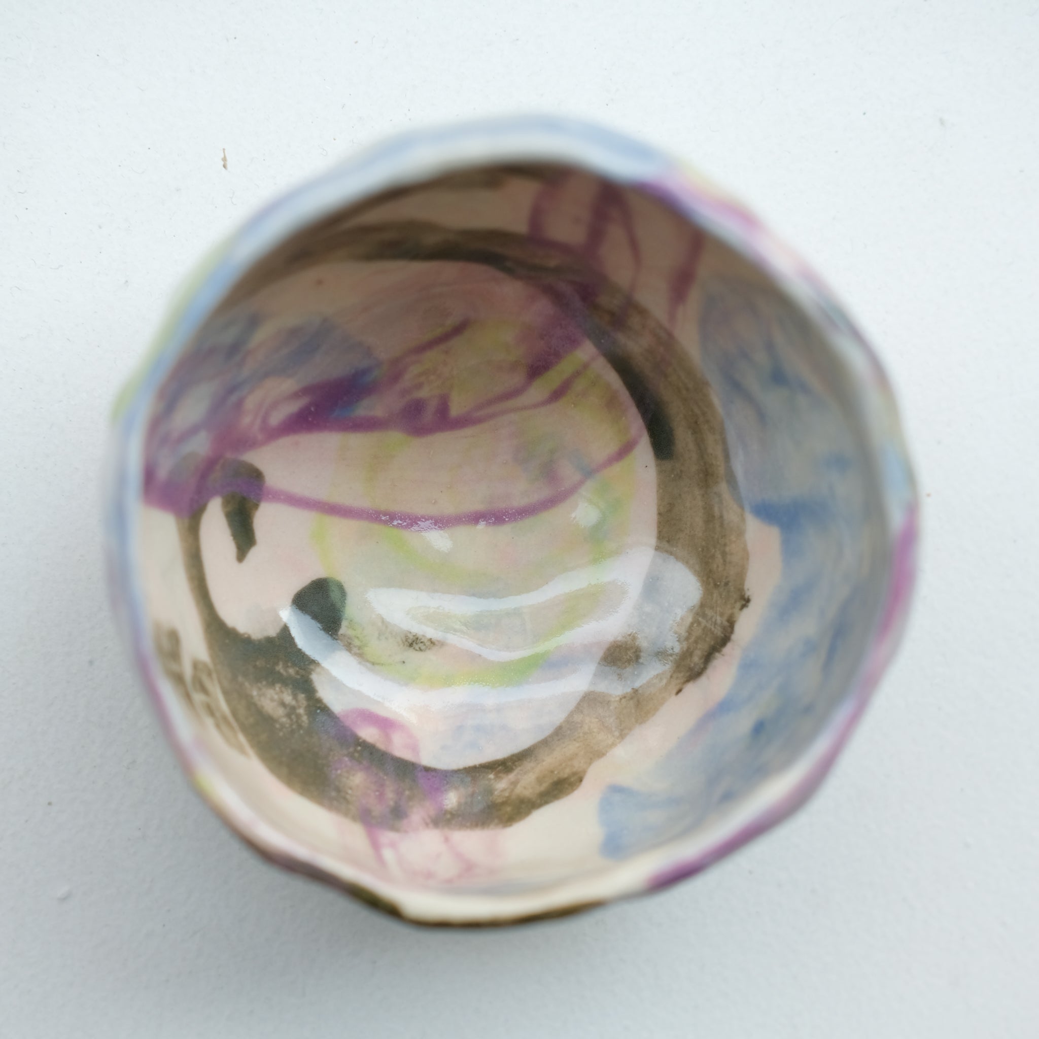 Tasse 08 en grès 180ml - multicolore de Camille Létoffé chez Brutal Ceramics