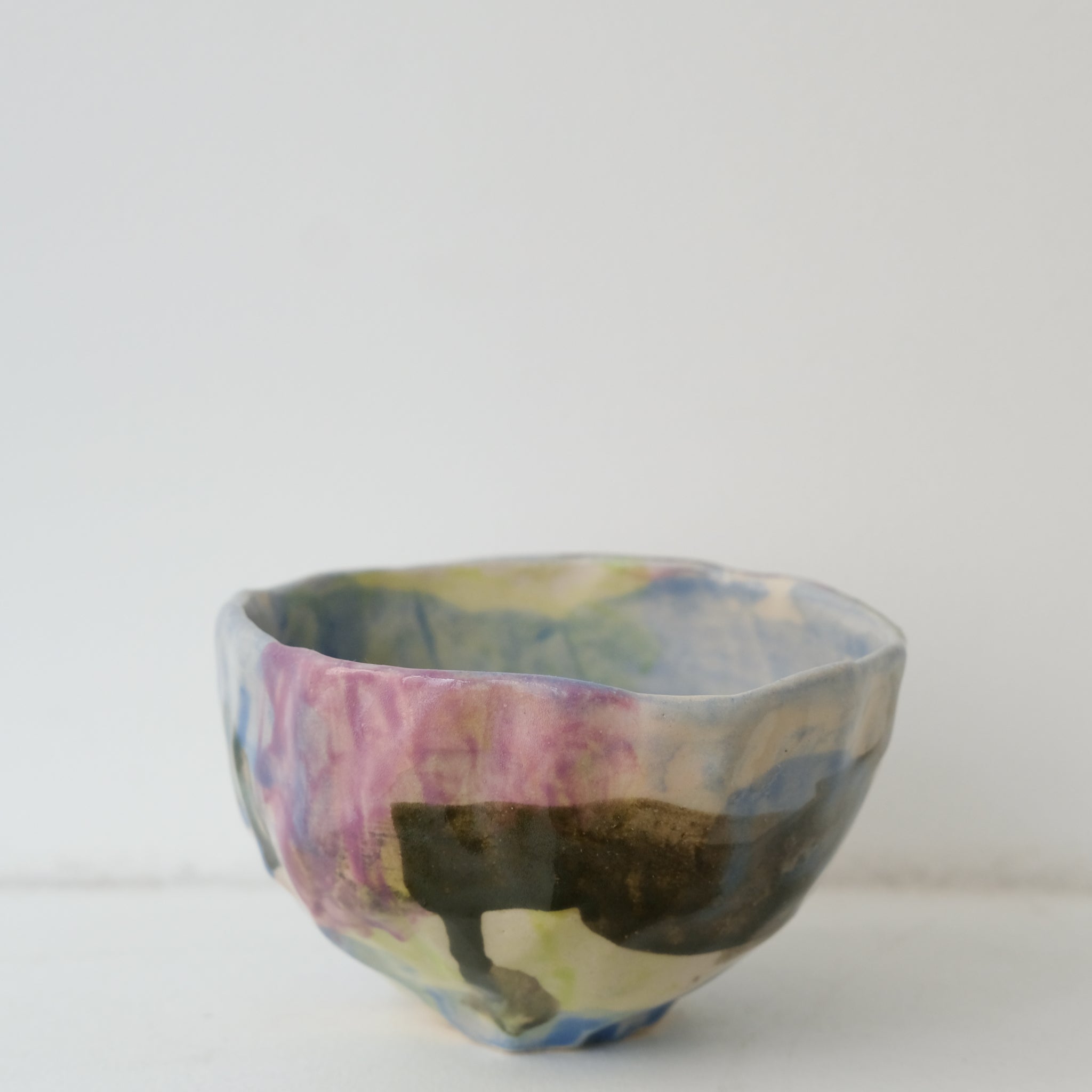 Tasse 09 en grès 180ml - multicolore de Camille Létoffé chez Brutal Ceramics