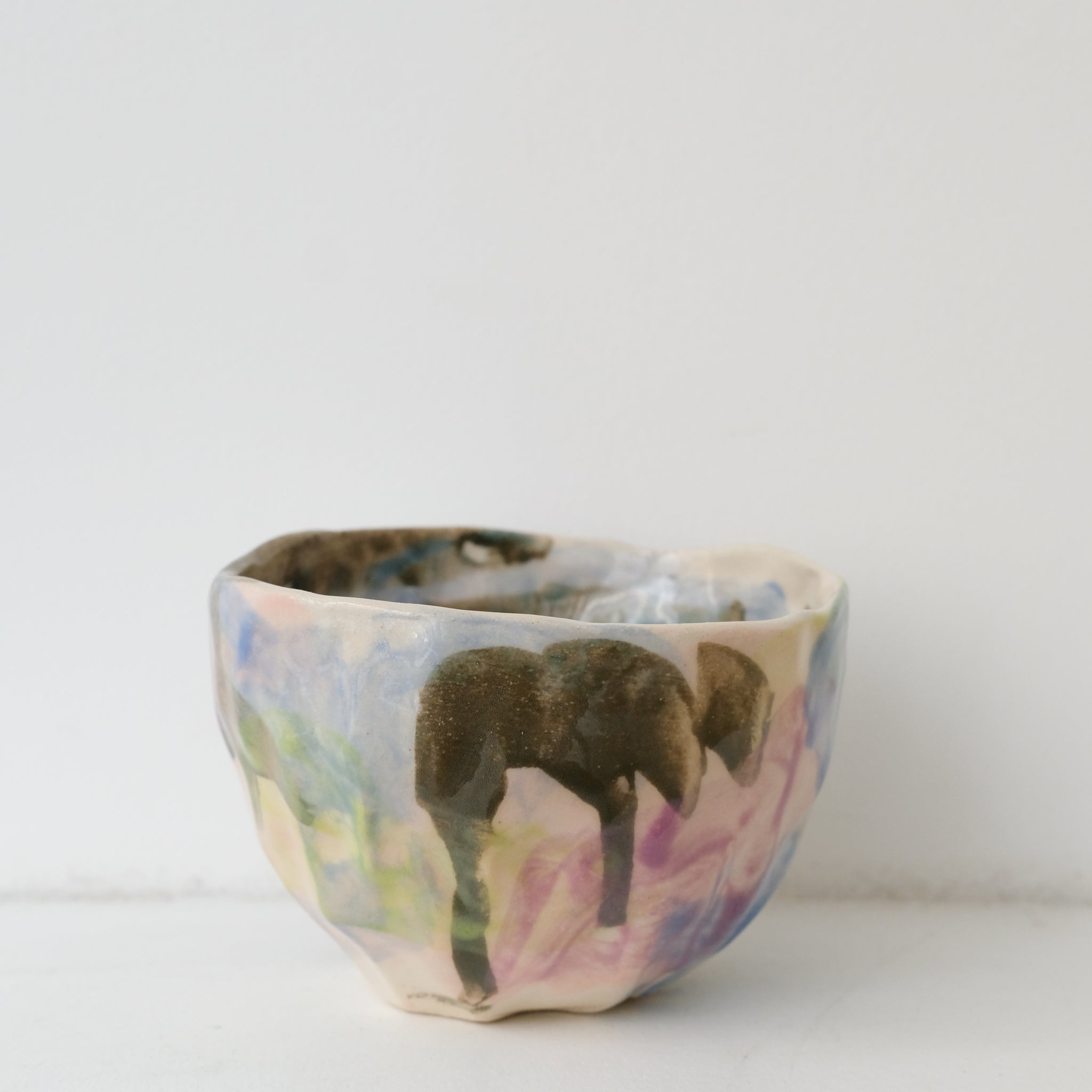 Tasse 10 en grès 180ml - multicolore de Camille Létoffé chez Brutal Ceramics