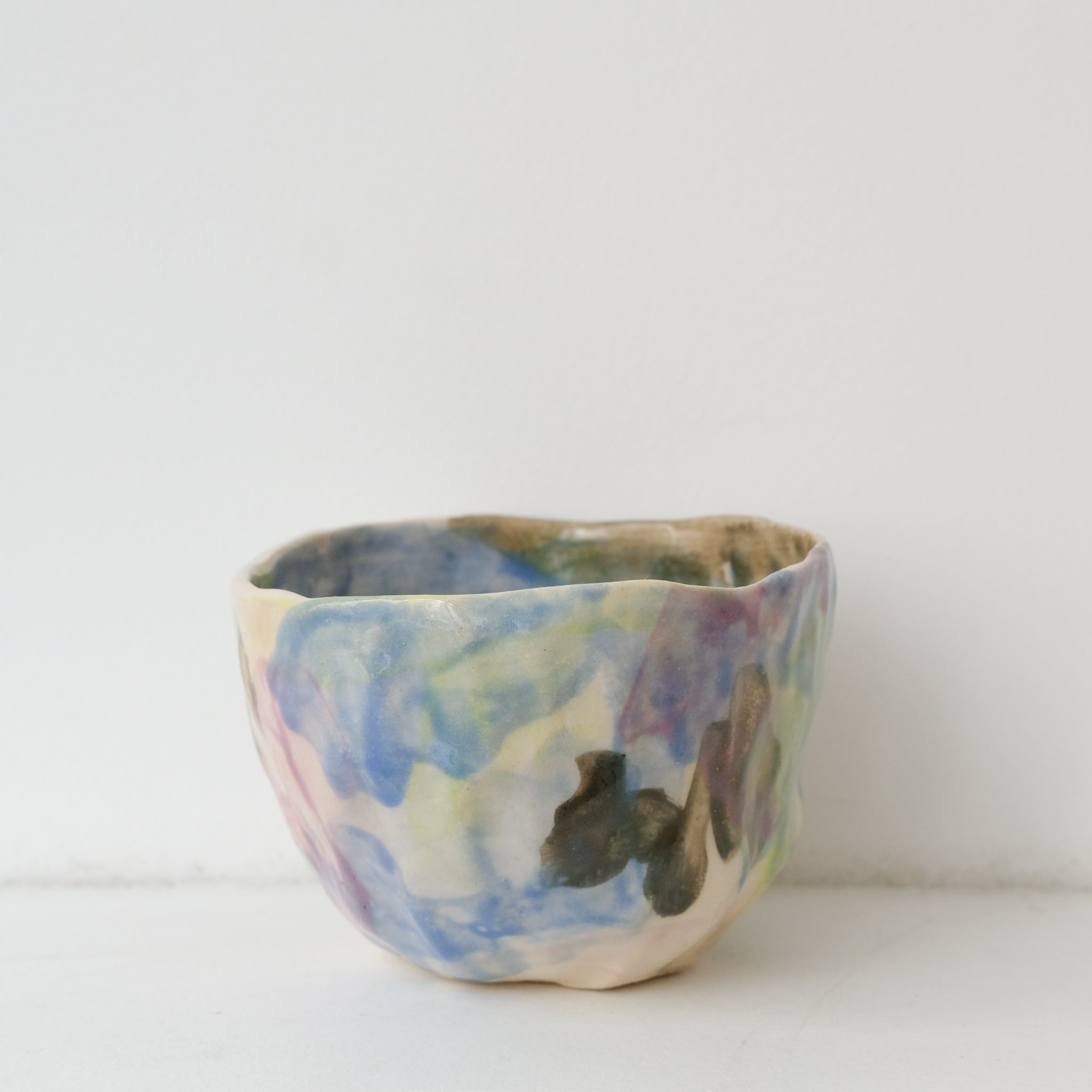 Tasse 10 en grès 180ml - multicolore de Camille Létoffé chez Brutal Ceramics