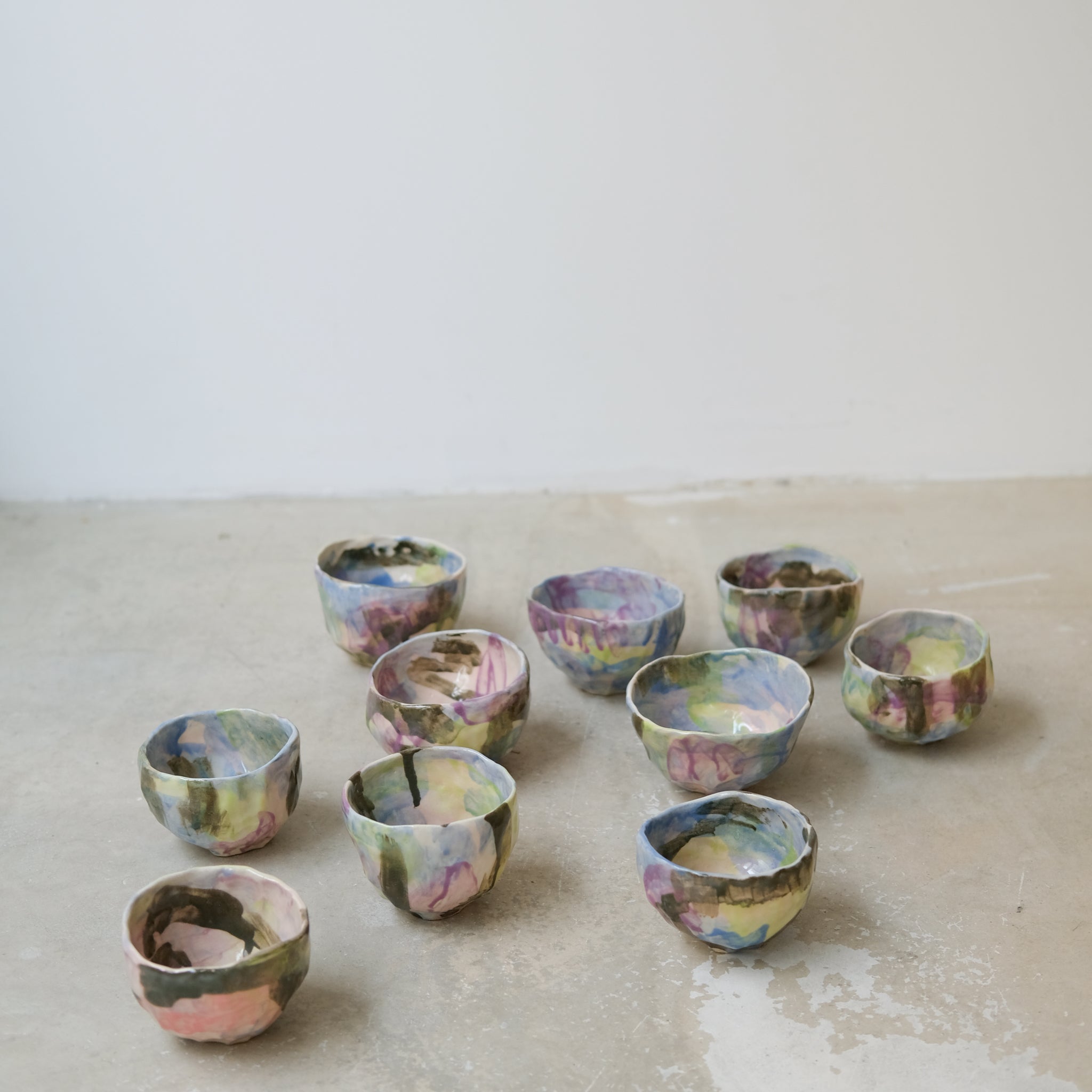 Tasse 06 en grès 180ml - multicolore de Camille Létoffé chez Brutal Ceramics