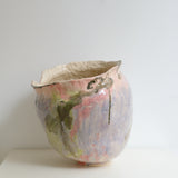 Vase en grès H 35cm - multicolore de Camille Létoffé chez Brutal Ceramics