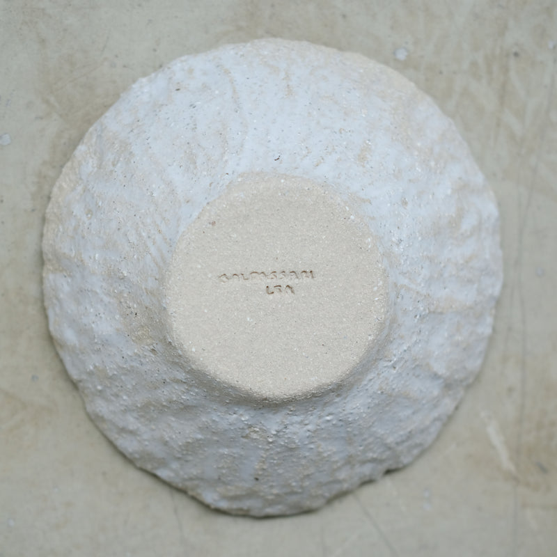 Bol en grès blanc D 17,5cm - Blanc brillant de  Léa Baldassari chez Brutal Ceramics