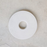 Coquetier en grès blanc D 15cm - Blanc satiné d'Essentiel Ceramique chez Brutal Ceramics