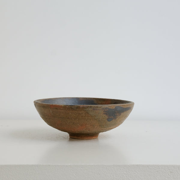 Bol en grès roux D 14cm - brun et gris mat de Yu Wen Ceramics chez Brutal Ceramics