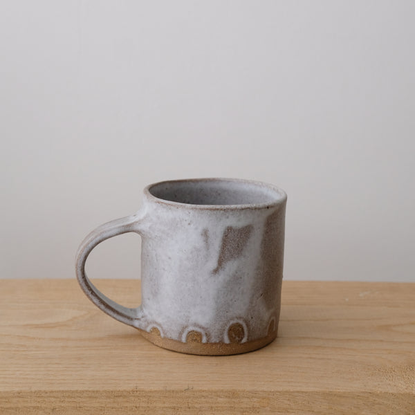 "Filda" stoneware mug 300ml - white beige