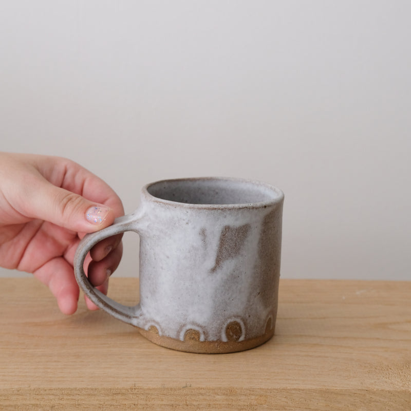 "Filda" stoneware mug 300ml - white beige