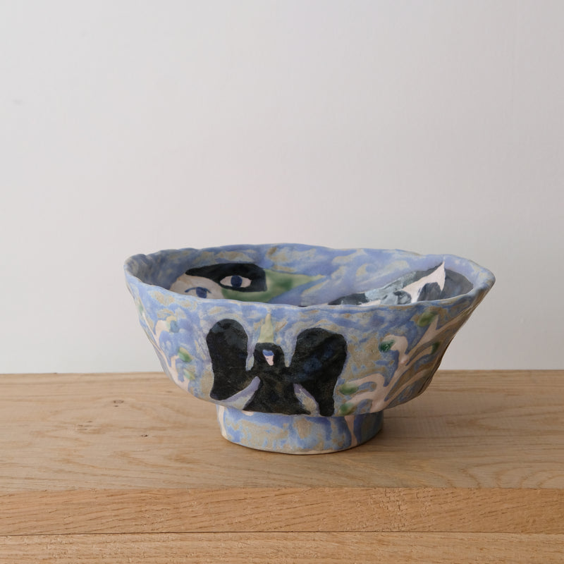 Coupe 04 en grès D 19cm - multicolore de Marie-Yaé Suematsu chez Brutal Ceramics