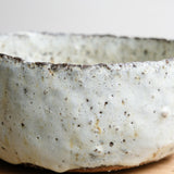 Saladier en terre recoltée D 21cm - blanc mat de Potry chez Brutal Ceramics
