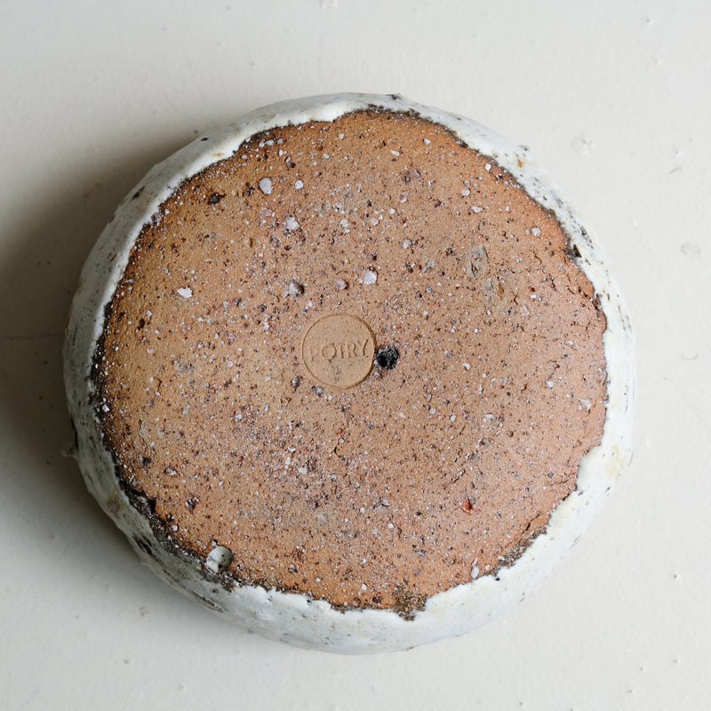 Saladier en terre recoltée D 21cm - blanc mat de Potry chez Brutal Ceramics