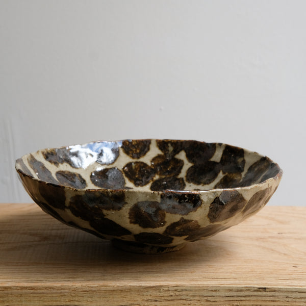 Bol en terre recoltée D 18cm - tacheté de Potry chez Brutal Ceramics