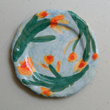 Plat SU25-07 en faïence D 26,5cm - multicolore Samantha Kerdine pour Brutal Ceramics