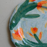 Plat SU25-07 en faïence D 26,5cm - multicolore Samantha Kerdine pour Brutal Ceramics