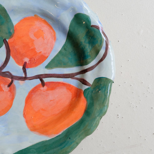 Plat SU25-06 en faïence D 26,5cm - multicolore Samantha Kerdine pour Brutal Ceramics
