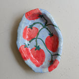 Plat SU25-12 en faïence L 34cm - multicolore Samantha Kerdine pour Brutal Ceramics