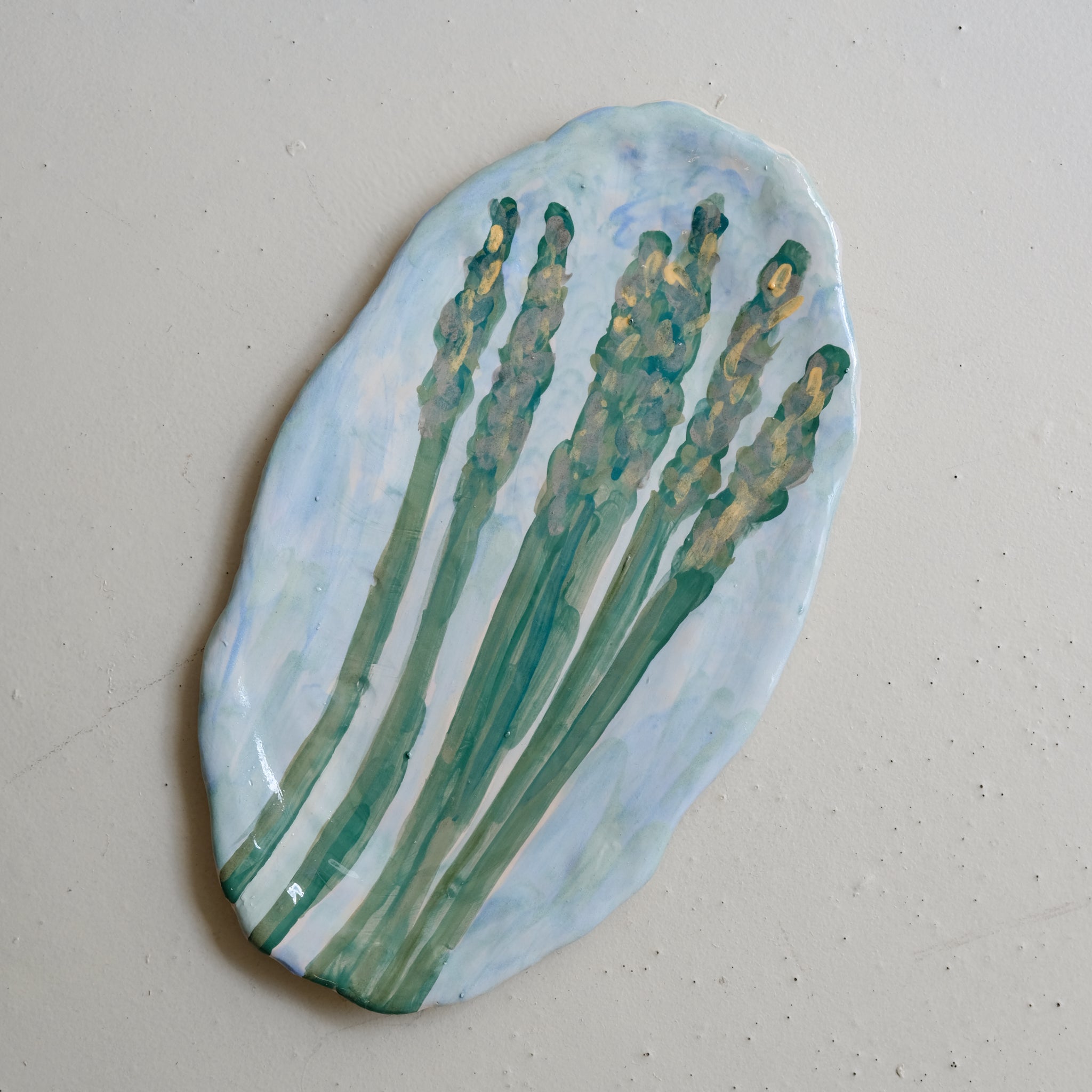 Plat SU25-10 en faïence L 34cm - multicolore Samantha Kerdine pour Brutal  Ceramics