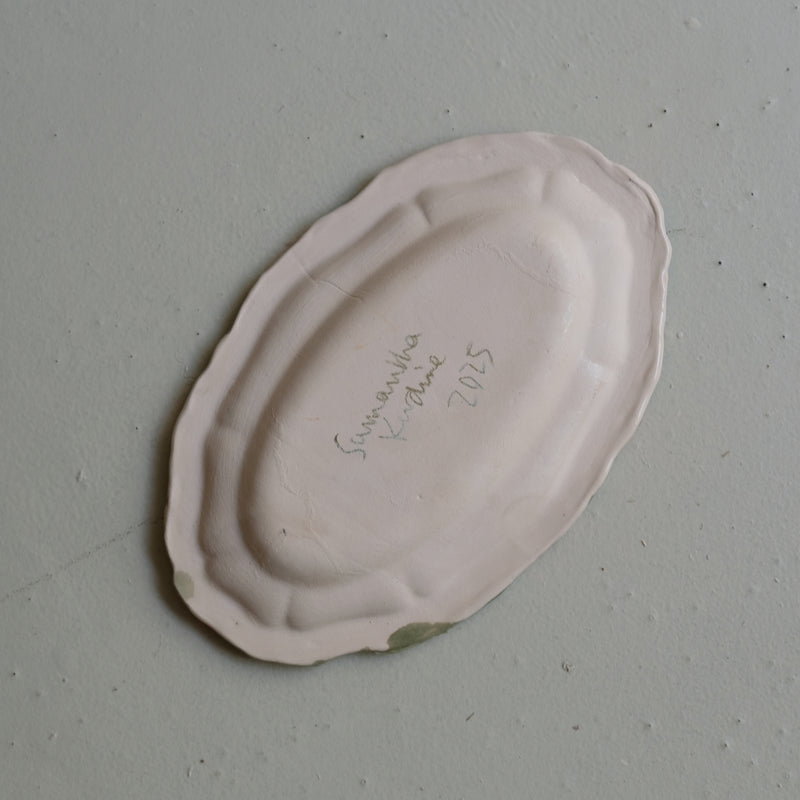 Plat SU25-08 en faïence D 26,5cm - multicolore Samantha Kerdine pour Brutal Ceramics