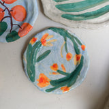 Plat SU25-07 en faïence D 26,5cm - multicolore Samantha Kerdine pour Brutal Ceramics