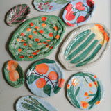 Plat SU25-07 en faïence D 26,5cm - multicolore Samantha Kerdine pour Brutal Ceramics