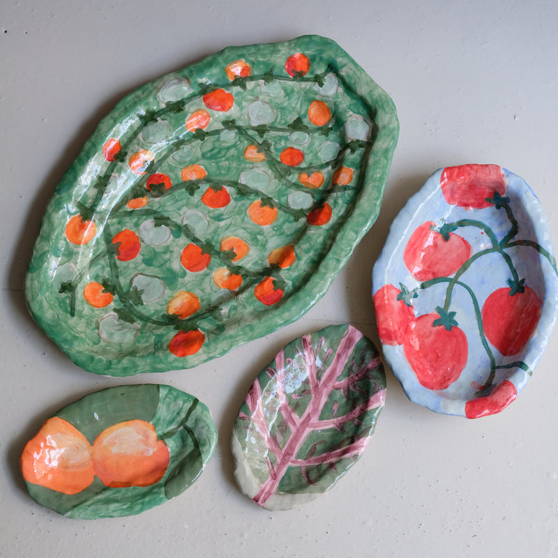 Plat SU25-08 en faïence D 26,5cm - multicolore Samantha Kerdine pour Brutal Ceramics