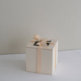 Vase 02 in stoneware H 11cm - black and beige