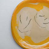 Assiette 38HB13 en faïence rouge D 19,5cm - Multicolore d'Héloise Bariol chez brutal Ceramics