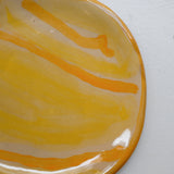 Assiette 38HB14 en faïence rouge D 19,5cm - Multicolore d'Héloise Bariol chez Brutal Ceramics