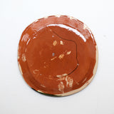 Assiette 38HB15 en faïence rouge D 19,5cm - Multicolore d'Héloise Bariol chez Brutal Ceramics