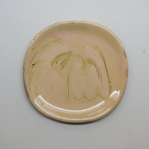 Assiette 38HB16 en faïence rouge D 19,5cm - Multicolore d'Héloise Bariol chez Brutal Ceramics