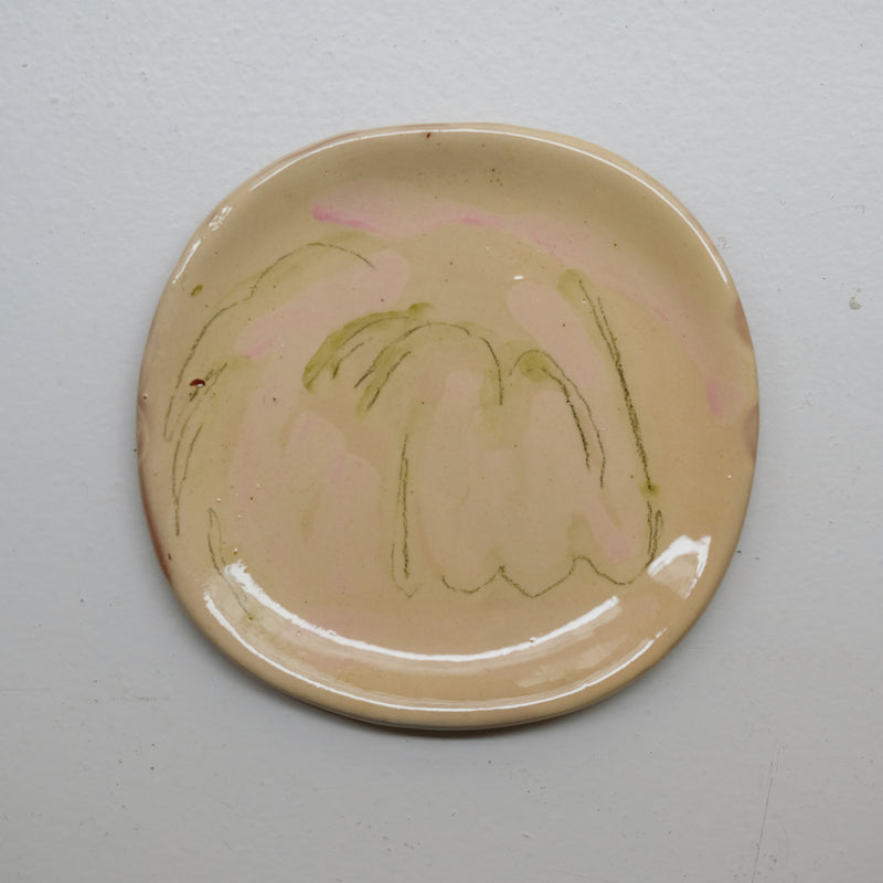 Assiette 38HB16 en faïence rouge D 19,5cm - Multicolore d'Héloise Bariol chez Brutal Ceramics