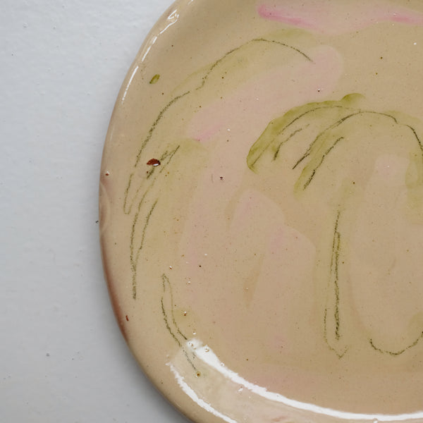 Assiette 38HB16 en faïence rouge D 19,5cm - Multicolore d'Héloise Bariol chez Brutal Ceramics